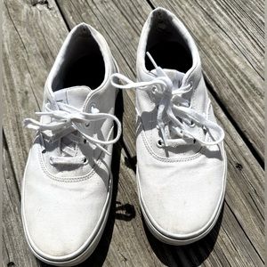 VANS Low Top White Sneakers Size US 10 Women’s